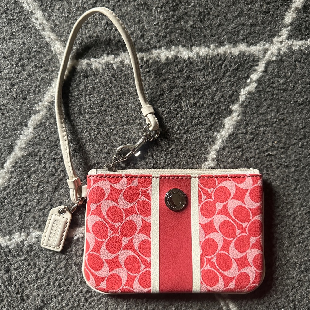 Coach Pink Wristlet